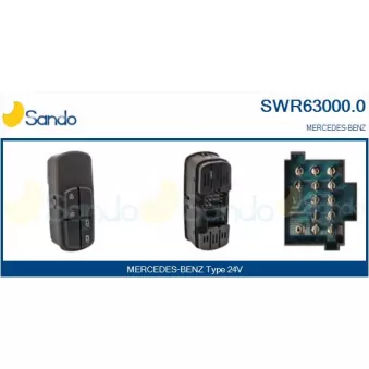 Interrupteur, lève-vitre SANDO SWR63000.0