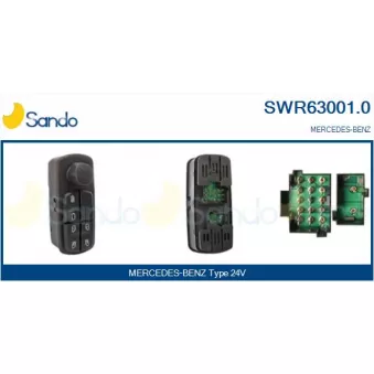 Interrupteur, lève-vitre SANDO SWR63001.0