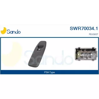 Interrupteur, lève-vitre SANDO SWR70034.1