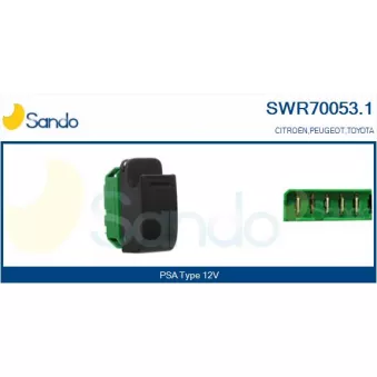 SANDO SWR70053.1 - Interrupteur, lève-vitre