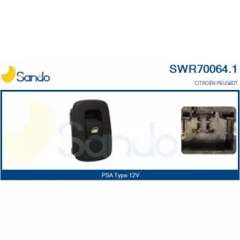 Interrupteur, lève-vitre SANDO SWR70064.1