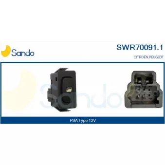 Interrupteur, lève-vitre SANDO SWR70091.1