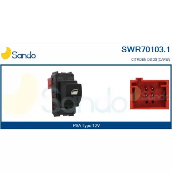 Interrupteur, lève-vitre SANDO SWR70103.1