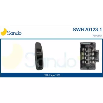 Interrupteur, lève-vitre SANDO SWR70123.1
