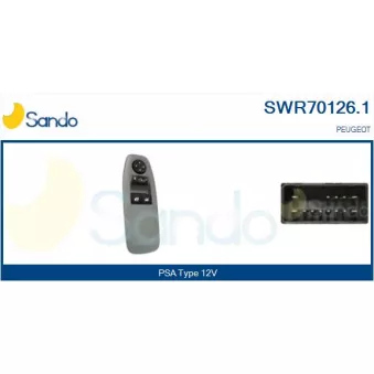 SANDO SWR70126.1 - Interrupteur, lève-vitre