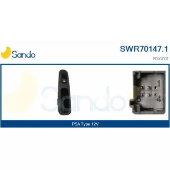 Interrupteur, lève-vitre SANDO SWR70147.1