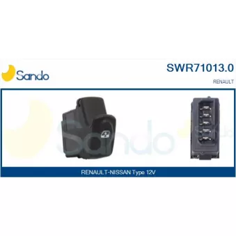 Interrupteur, lève-vitre SANDO OEM 7700307605