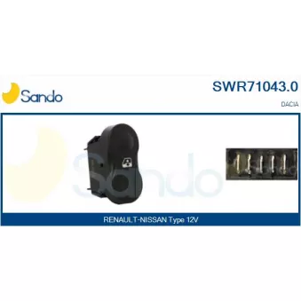 SANDO SWR71043.0 - Interrupteur, lève-vitre