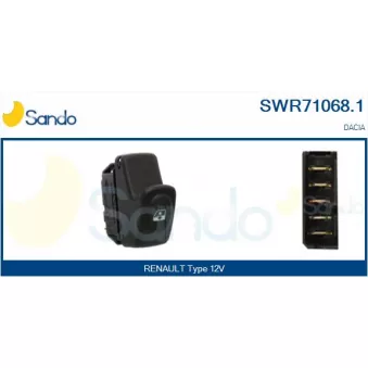SANDO SWR71068.1 - Interrupteur, lève-vitre