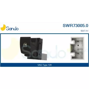 Interrupteur, lève-vitre SANDO OEM 8R0867255
