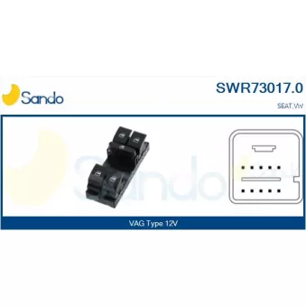 SANDO SWR73017.0 - Interrupteur, lève-vitre