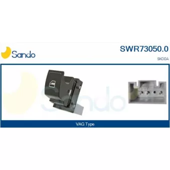 Interrupteur, lève-vitre avant droit SANDO OEM 5J0959855REH