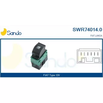 Interrupteur, lève-vitre SANDO OEM 735417033