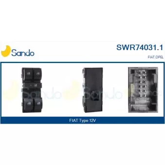 SANDO SWR74031.1 - Interrupteur, lève-vitre