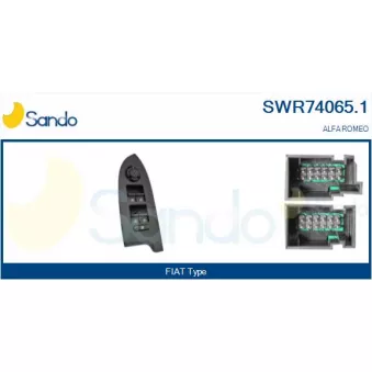 Interrupteur, lève-vitre avant gauche SANDO OEM 156093399