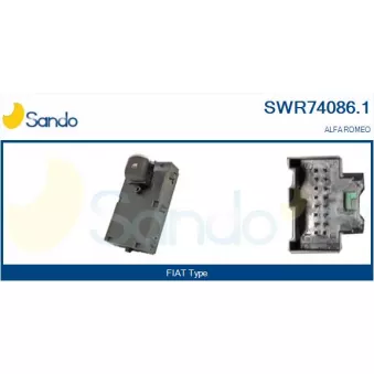 Interrupteur, lève-vitre avant droit SANDO SWR74086.1