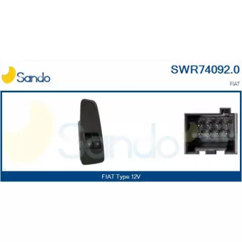 Interrupteur, lève-vitre SANDO OEM 6554XR