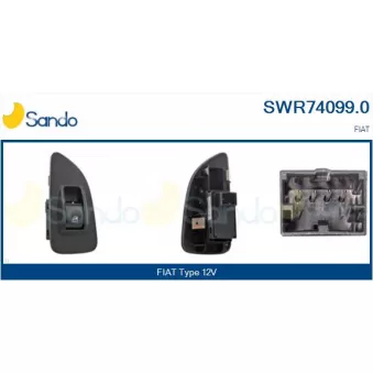 Interrupteur, lève-vitre SANDO SWR74099.0