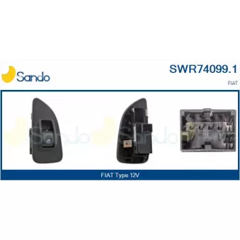 Interrupteur, lève-vitre SANDO SWR74099.1