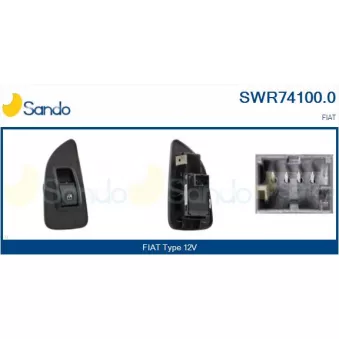 Interrupteur, lève-vitre SANDO SWR74100.0