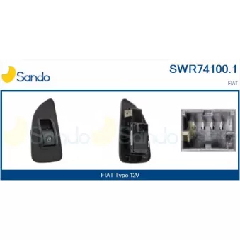 Interrupteur, lève-vitre SANDO SWR74100.1