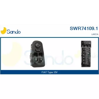 Interrupteur, lève-vitre avant gauche SANDO OEM 735433509