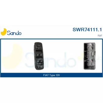 Interrupteur, lève-vitre avant gauche SANDO SWR74111.1