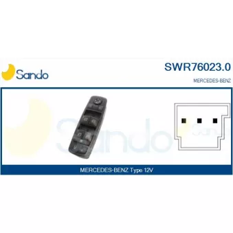 Interrupteur, lève-vitre SANDO OEM A1698206610