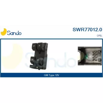 Interrupteur, lève-vitre SANDO SWR77012.0