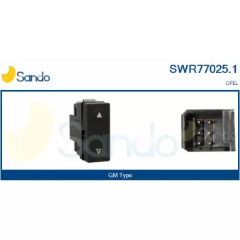Interrupteur, lève-vitre SANDO SWR77025.1