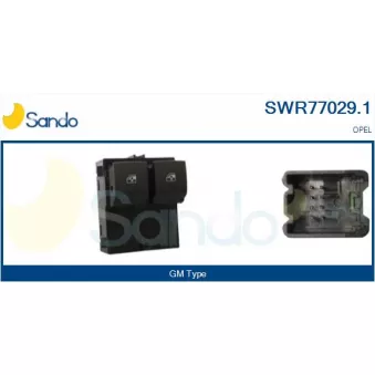 Interrupteur, lève-vitre SANDO SWR77029.1