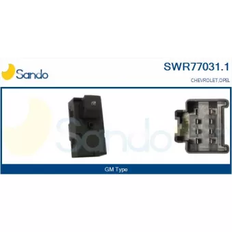 Interrupteur, lève-vitre SANDO SWR77031.1