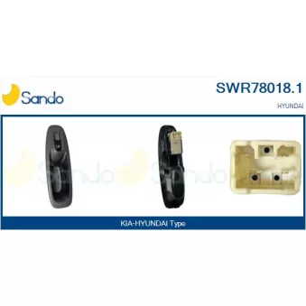 Interrupteur, lève-vitre SANDO SWR78018.1
