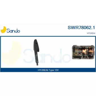 Interrupteur, lève-vitre arrière droit SANDO SWR78062.1