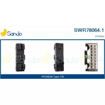 Interrupteur, lève-vitre SANDO SWR78064.1