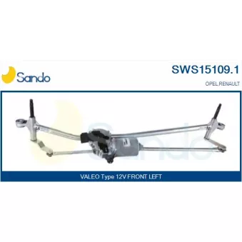 Système de nettoyage des vitres SANDO SWS15109.1
