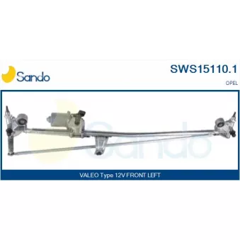 Système de nettoyage des vitres SANDO SWS15110.1