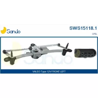 Système de nettoyage des vitres SANDO SWS15118.1