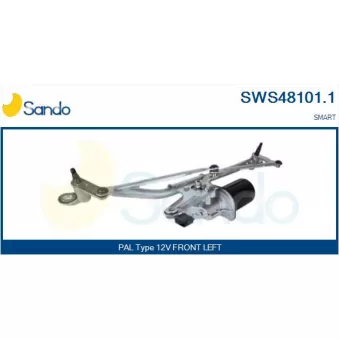 Système de nettoyage des vitres SANDO SWS48101.1 pour SMART ROADSTER 0.7 - 61cv