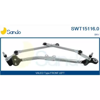 Tringlerie d'essuie-glace SANDO SWT15116.0