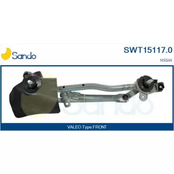 Tringlerie d'essuie-glace SANDO SWT15117.0