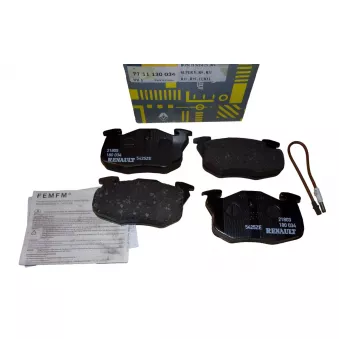 Jeu de 4 plaquettes de frein avant OE OEM 7701204777