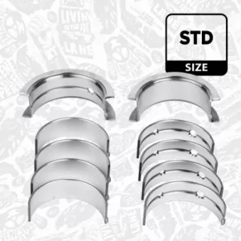 Kit de coussinet de vilebrequin ET ENGINETEAM OEM 2102027900