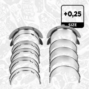 Kit de coussinet de vilebrequin ET ENGINETEAM LH002225 pour HYUNDAI MATRIX 1.5 CRDi - 82cv
