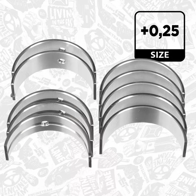 Kit de coussinet de vilebrequin ET ENGINETEAM LH007125 - Visuel 1