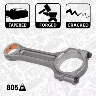 Bielle ET ENGINETEAM OM0058 pour RENAULT MASTER 2.3 DCI 100 (FWD) - 101cv