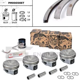 Kit de pistons ET ENGINETEAM OEM 06H107065CP