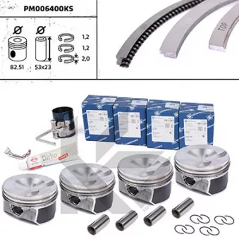 Kit de pistons ET ENGINETEAM PM006400KS