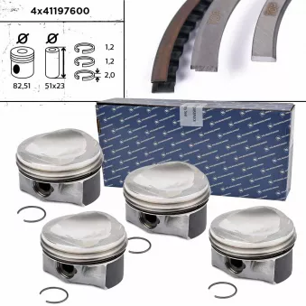 Kit de pistons ET ENGINETEAM PM006900KSVR1 pour AUDI TT 1.8 TFSI - 160cv