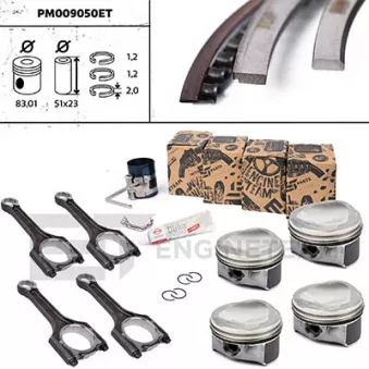Kit de pistons ET ENGINETEAM PM009050ET
